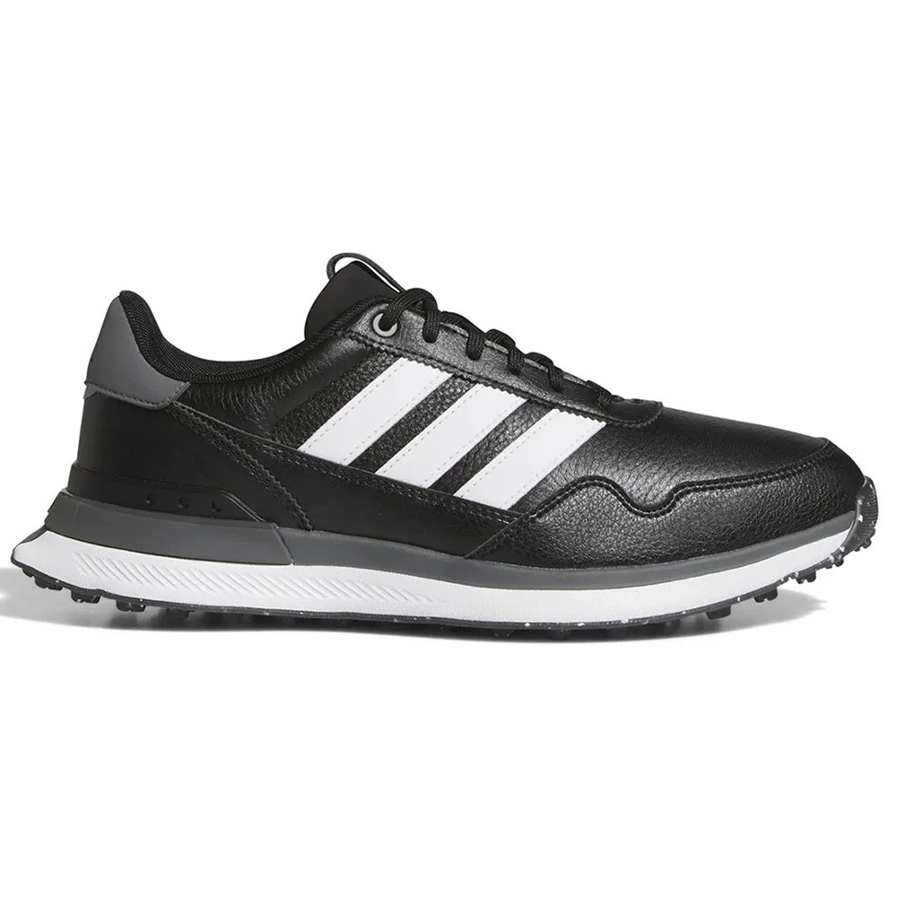 Adidas Men's S2G 26 Leather Golf Shoes - Black/White/Grey - Maple